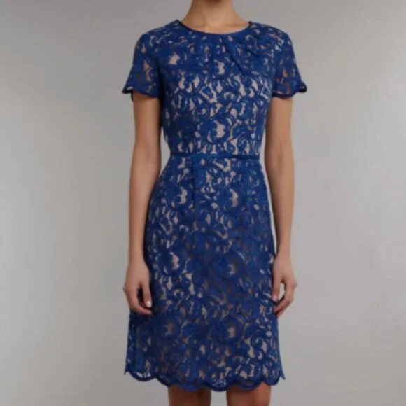 teal lace mini dress SALE main image 1